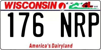 WI license plate 176NRP