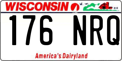 WI license plate 176NRQ