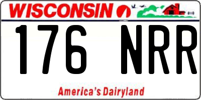 WI license plate 176NRR