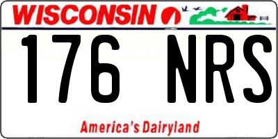 WI license plate 176NRS