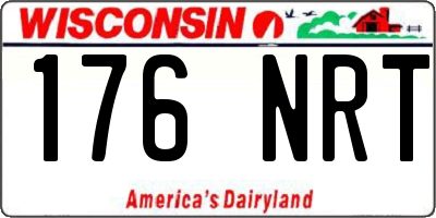 WI license plate 176NRT