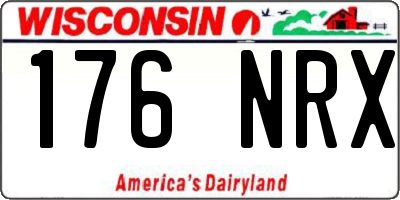 WI license plate 176NRX