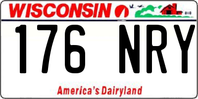 WI license plate 176NRY