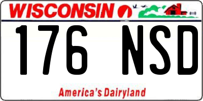 WI license plate 176NSD