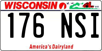 WI license plate 176NSI