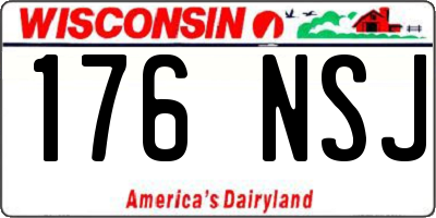 WI license plate 176NSJ