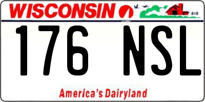 WI license plate 176NSL