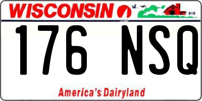 WI license plate 176NSQ