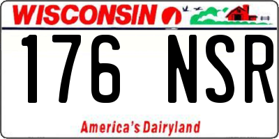 WI license plate 176NSR