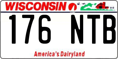 WI license plate 176NTB