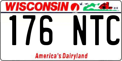 WI license plate 176NTC