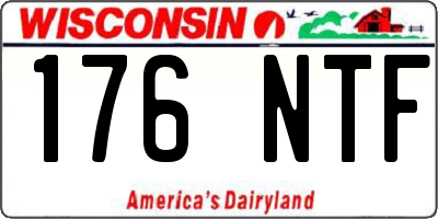 WI license plate 176NTF