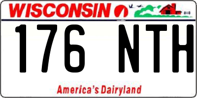 WI license plate 176NTH