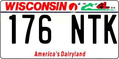 WI license plate 176NTK
