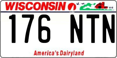 WI license plate 176NTN