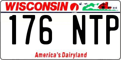 WI license plate 176NTP
