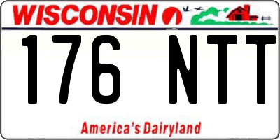 WI license plate 176NTT