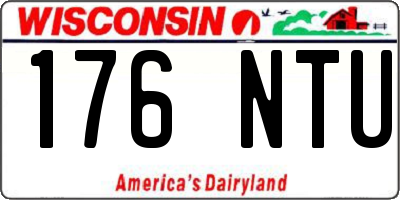 WI license plate 176NTU