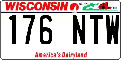 WI license plate 176NTW