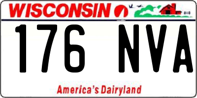 WI license plate 176NVA