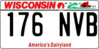 WI license plate 176NVB