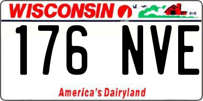 WI license plate 176NVE