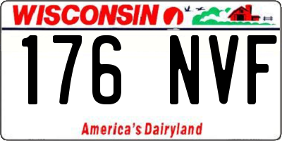 WI license plate 176NVF