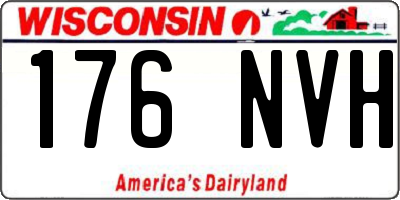 WI license plate 176NVH