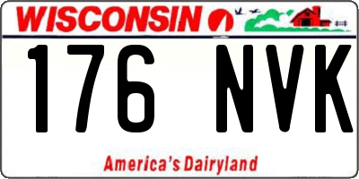 WI license plate 176NVK