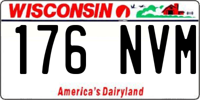 WI license plate 176NVM