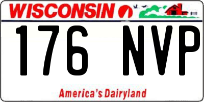 WI license plate 176NVP