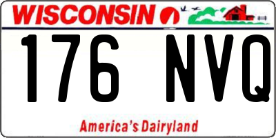 WI license plate 176NVQ