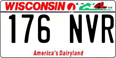 WI license plate 176NVR