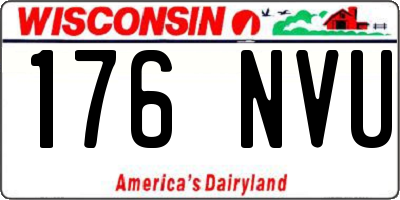 WI license plate 176NVU