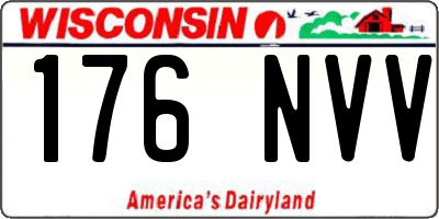 WI license plate 176NVV