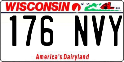 WI license plate 176NVY