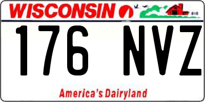 WI license plate 176NVZ