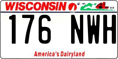 WI license plate 176NWH