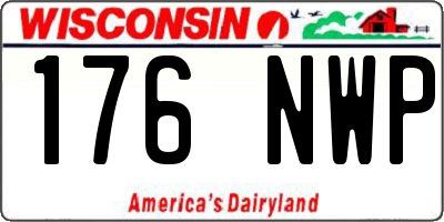 WI license plate 176NWP