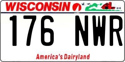 WI license plate 176NWR