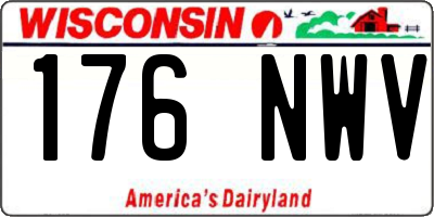 WI license plate 176NWV