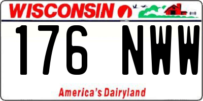 WI license plate 176NWW