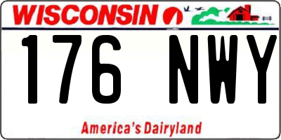WI license plate 176NWY