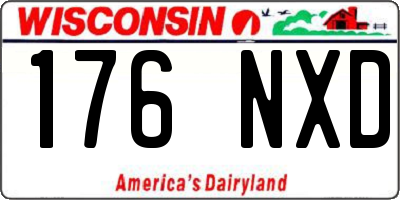 WI license plate 176NXD