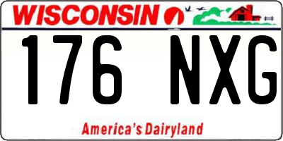 WI license plate 176NXG