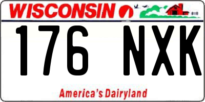 WI license plate 176NXK