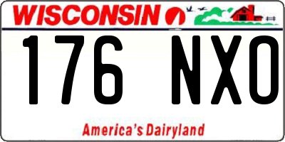 WI license plate 176NXO
