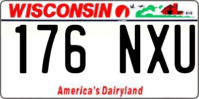 WI license plate 176NXU