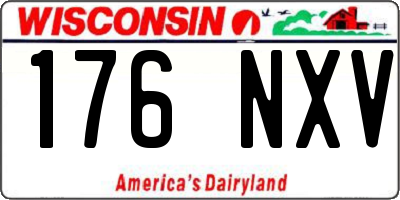 WI license plate 176NXV