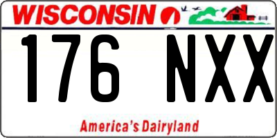 WI license plate 176NXX